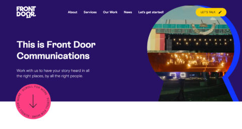 Front Door Communications homepage.